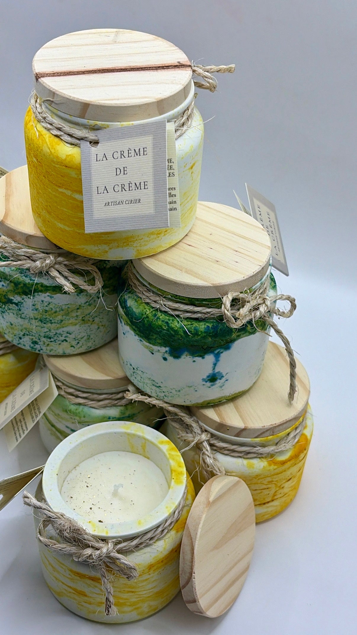 BOUGIES POT FICELLE