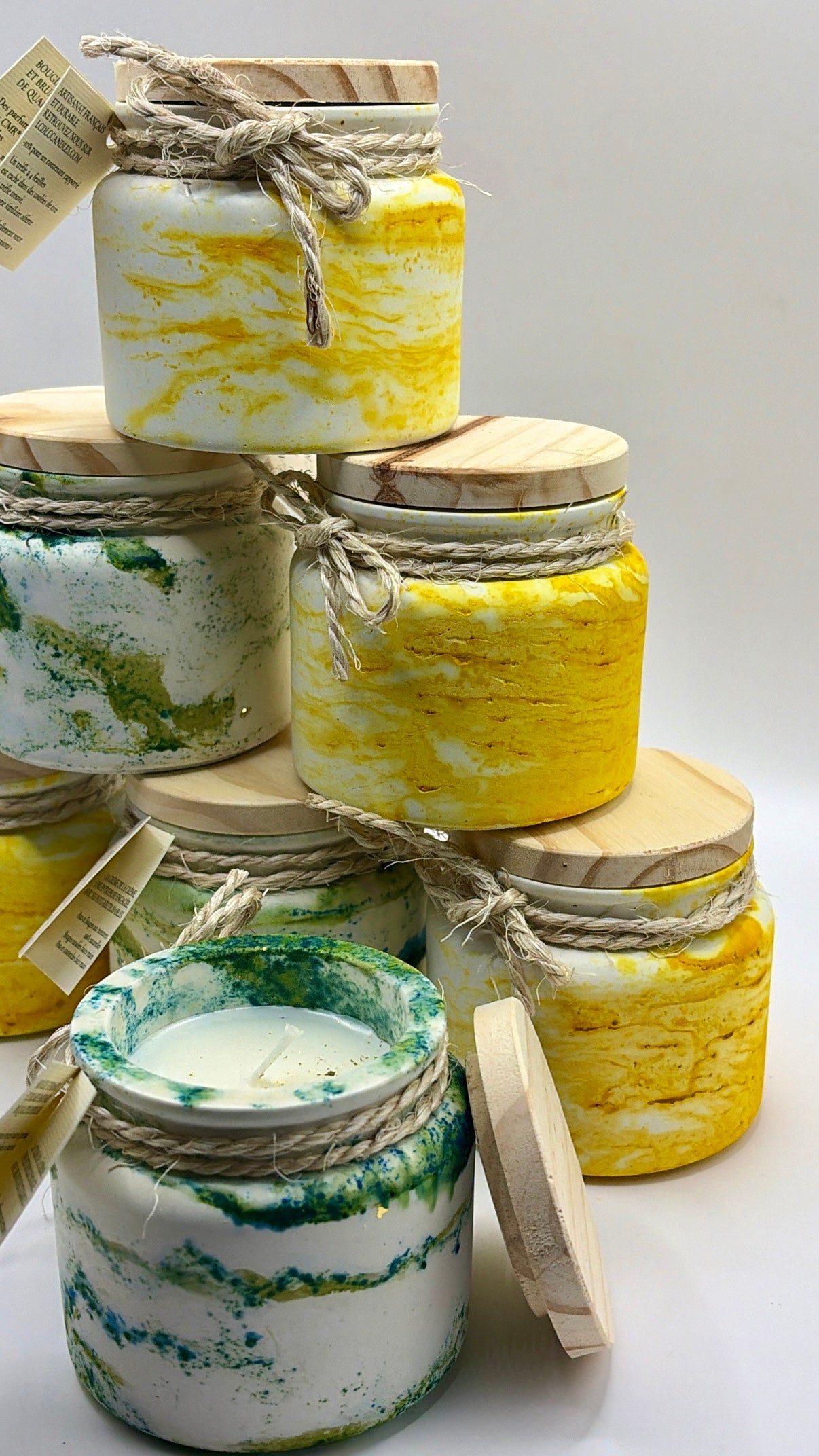 BOUGIES POT FICELLE